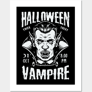 Retro Vampir Horror Posters and Art